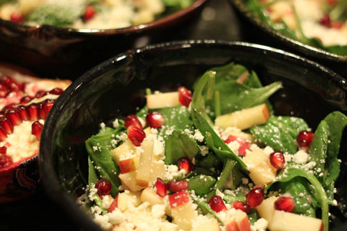 Pomegranate Apple Salad - Traditional Rosh Hashanah Foods